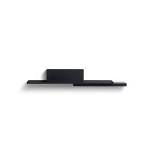 Load image into Gallery viewer, Black Duplex Shelf by Puik against a white background.
