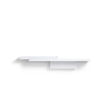 Load image into Gallery viewer, White Duplex Shelf by Puik hanging upside down.
